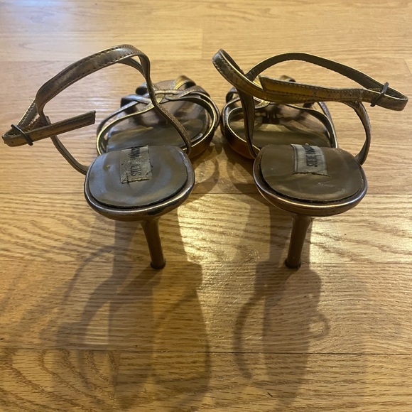 Steve Madden Bronze/Gold open toed strappy sandals SZ 6.5 - Picture 3 of 7